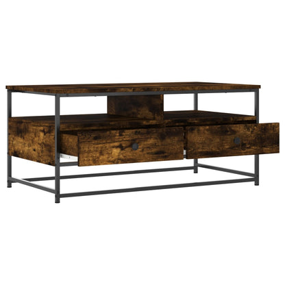 Coffee Table Smoked Oak 100x51x45 cm Engineered Wood
