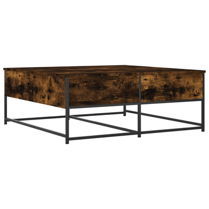Coffee Table Smoked Oak 100x99x40 cm Engineered Wood