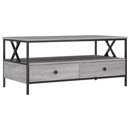 Coffee Table Grey Sonoma 100x51x45 cm Engineered Wood