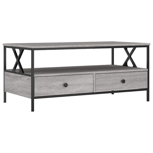 Coffee Table Grey Sonoma 100x51x45 cm Engineered Wood