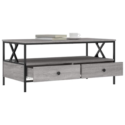 Coffee Table Grey Sonoma 100x51x45 cm Engineered Wood
