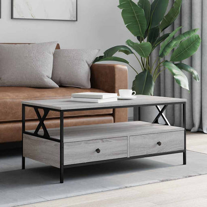 Coffee Table Grey Sonoma 100x51x45 cm Engineered Wood