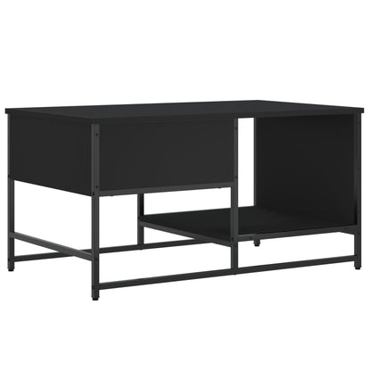 Coffee Table Black 85.5x51x45 cm Engineered Wood