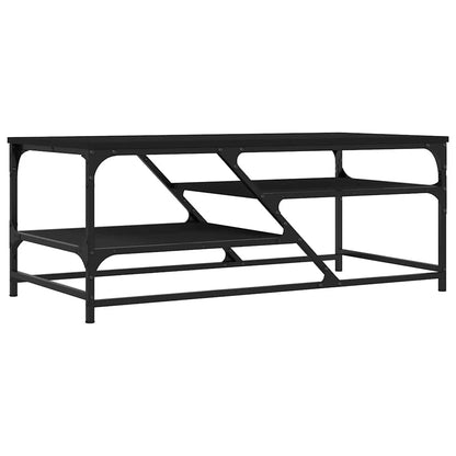 Coffee Table Black 100x49x40 cm Engineered Wood