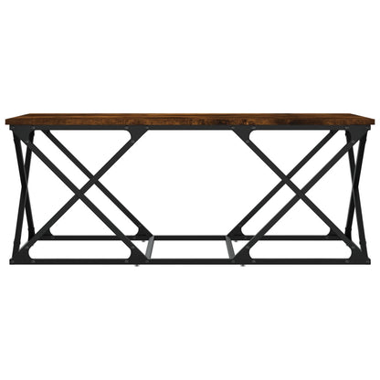 Coffee Table Smoked Oak 100x49x40 cm Engineered Wood