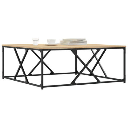 Coffee Table Sonoma Oak 100x100x40 cm Engineered Wood