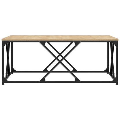 Coffee Table Sonoma Oak 100x100x40 cm Engineered Wood