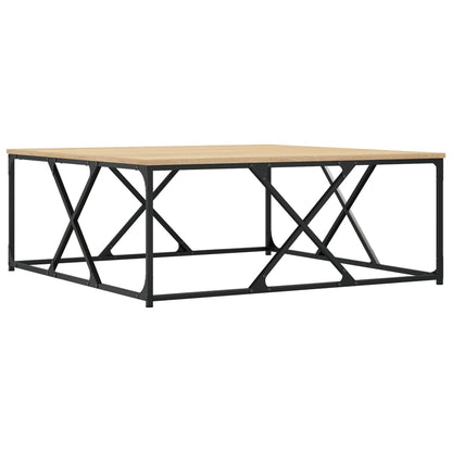Coffee Table Sonoma Oak 100x100x40 cm Engineered Wood