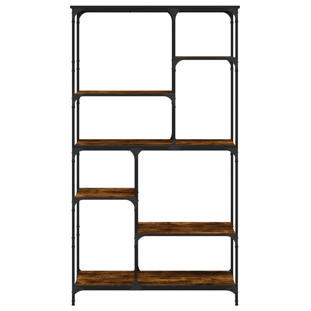Bookshelf 10-Tier 99 x 35.5 x 176 cm Smoked Oak