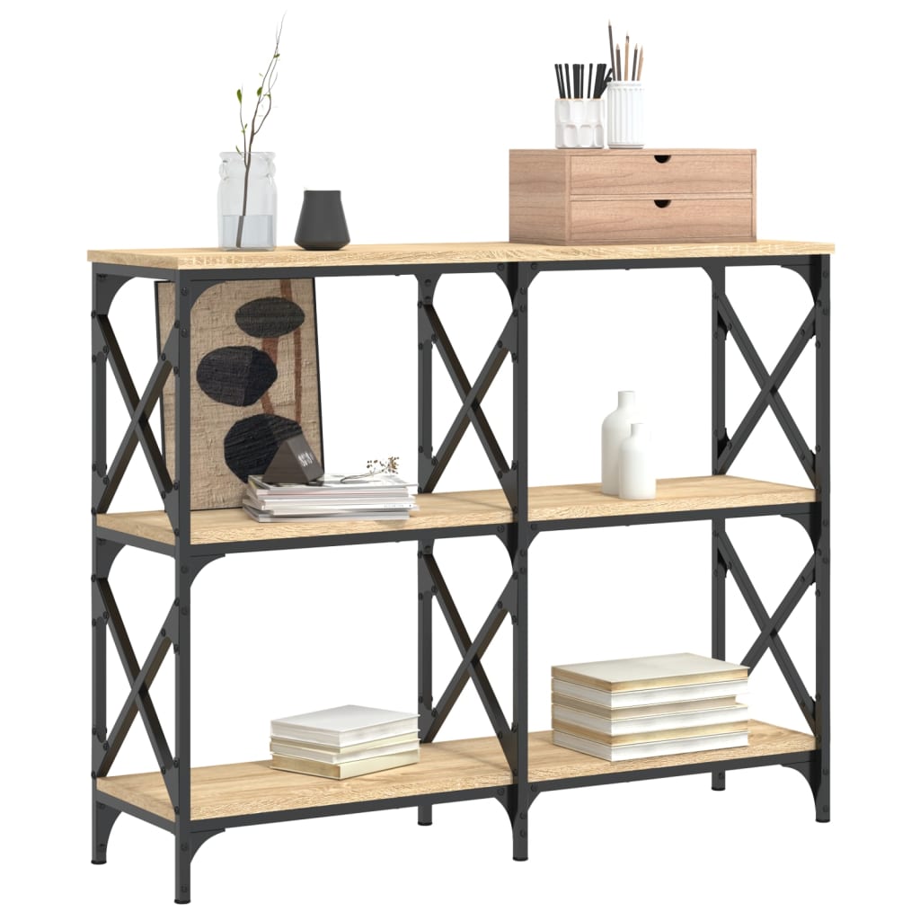 Console Table Sonoma Oak 100x28x80.5 cm Engineered Wood