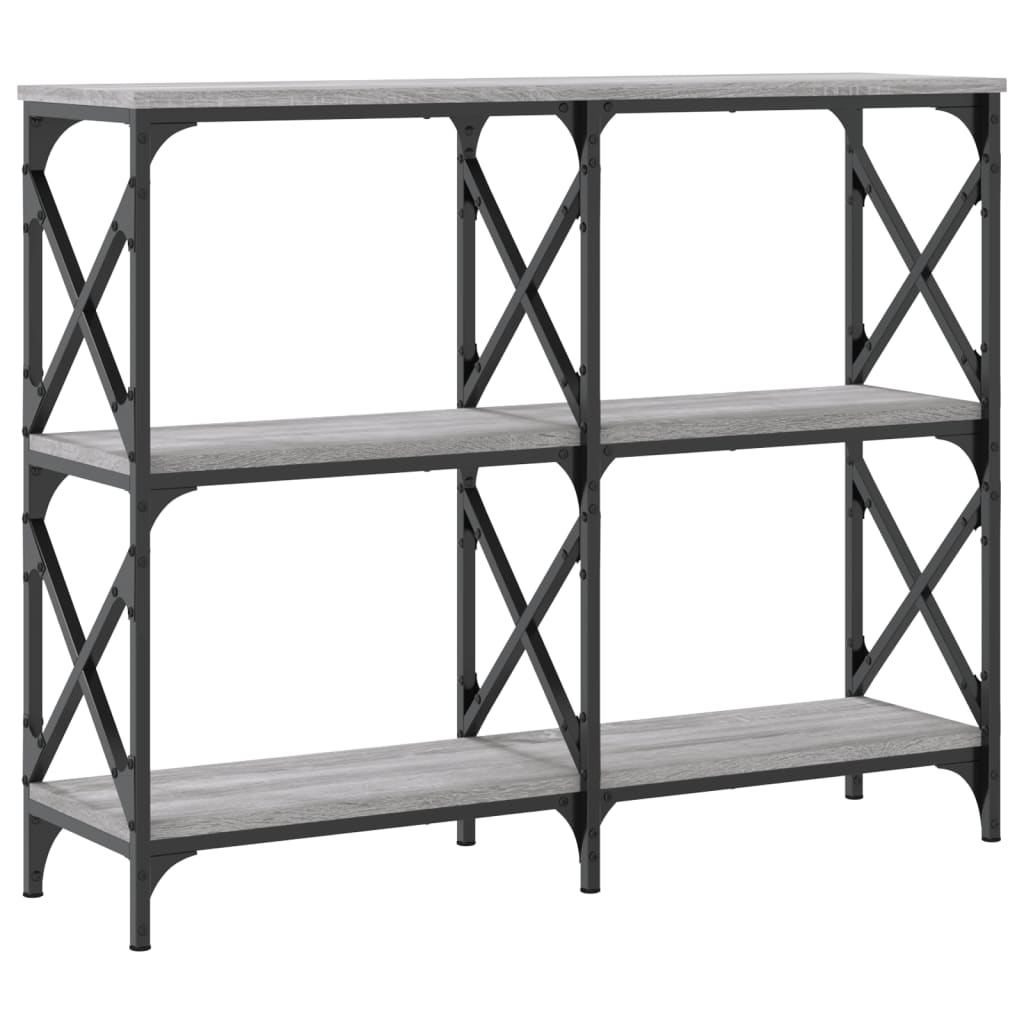 Console Table Grey Sonoma 100x28x80.5 cm Engineered Wood