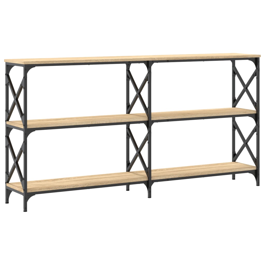 Console Table Sonoma Oak 156x28x80.5 cm Engineered Wood