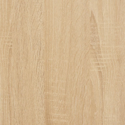 Wall Shelves with Bars 2 pcs Sonoma Oak 60x16x14 cm