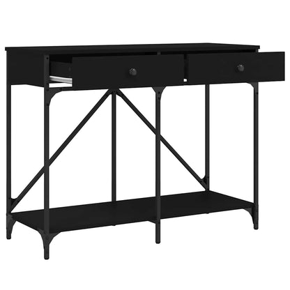 Console Table Black 100x39x78.5 cm Engineered Wood