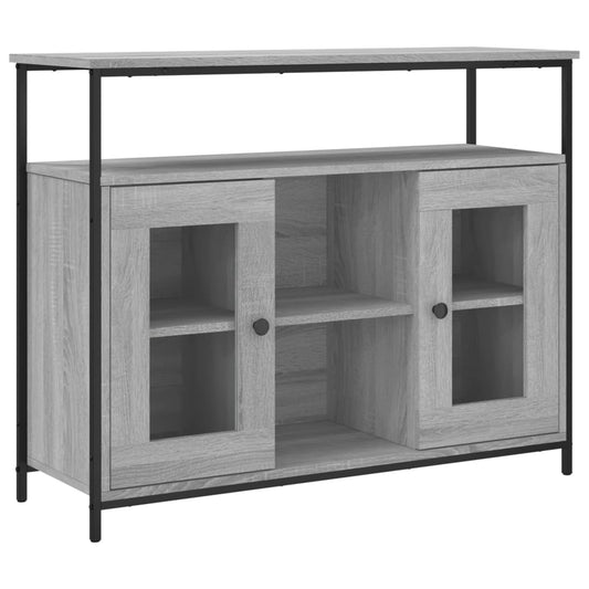 Sideboard Grey Sonoma 100x35x80 cm Engineered Wood