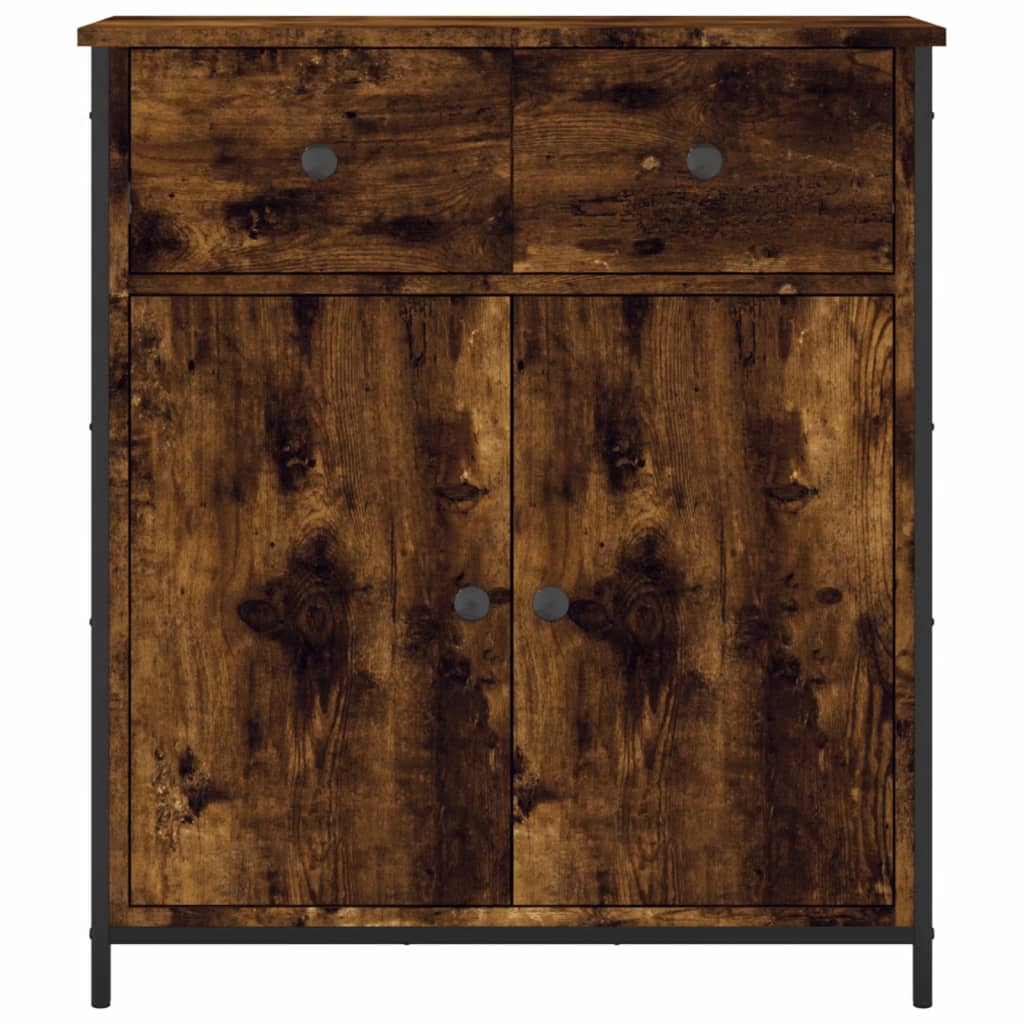 Sideboard Smoked Oak 70x30x80 cm Engineered Wood