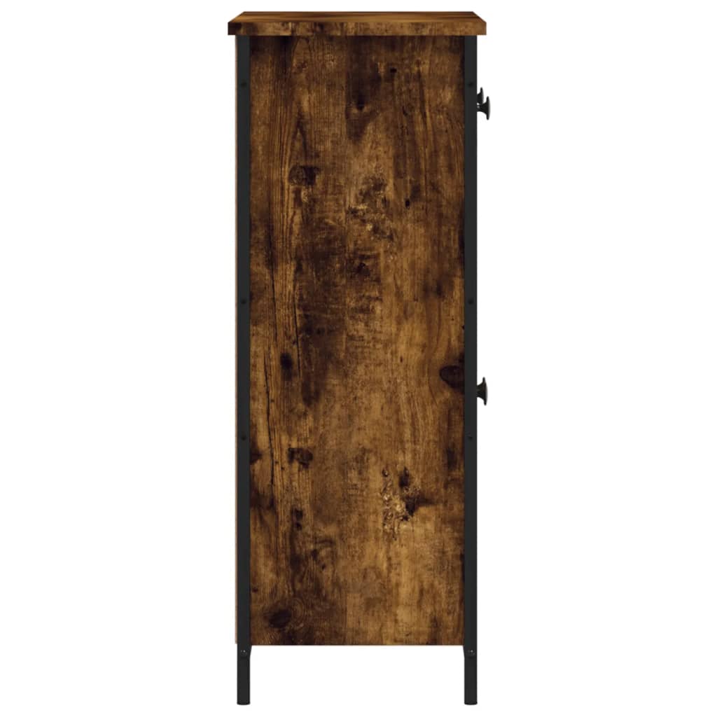 Sideboard Smoked Oak 70x30x80 cm Engineered Wood