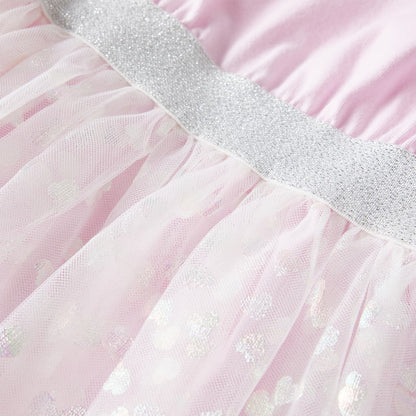 Kids' Dress with Ruffles Light Pink 140