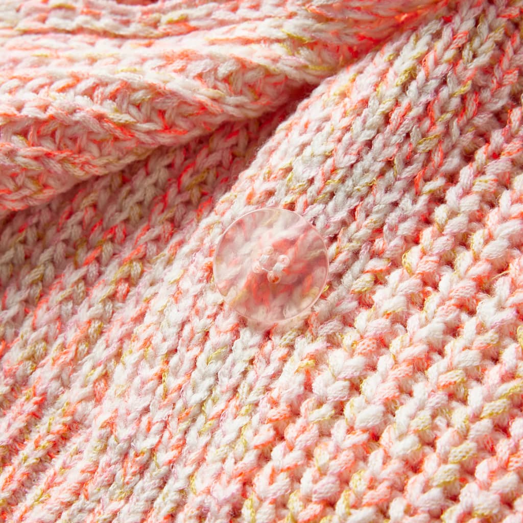 Kids' Cardigan Knitted Mixed Pink 116