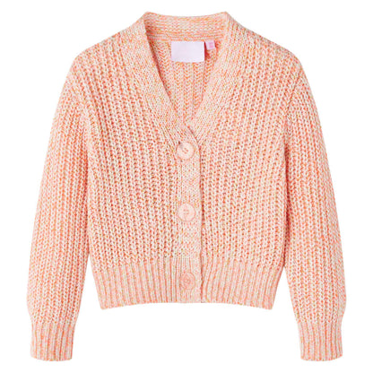 Kids' Cardigan Knitted Mixed Pink 128