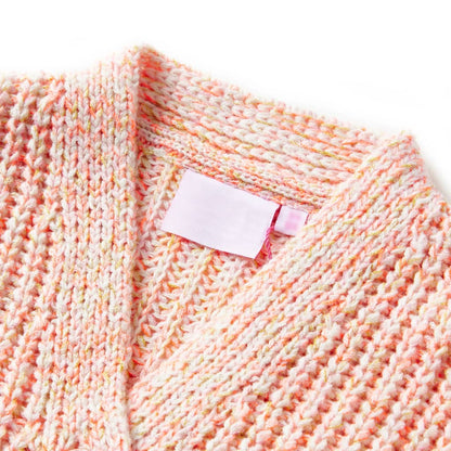 Kids' Cardigan Knitted Mixed Pink 128