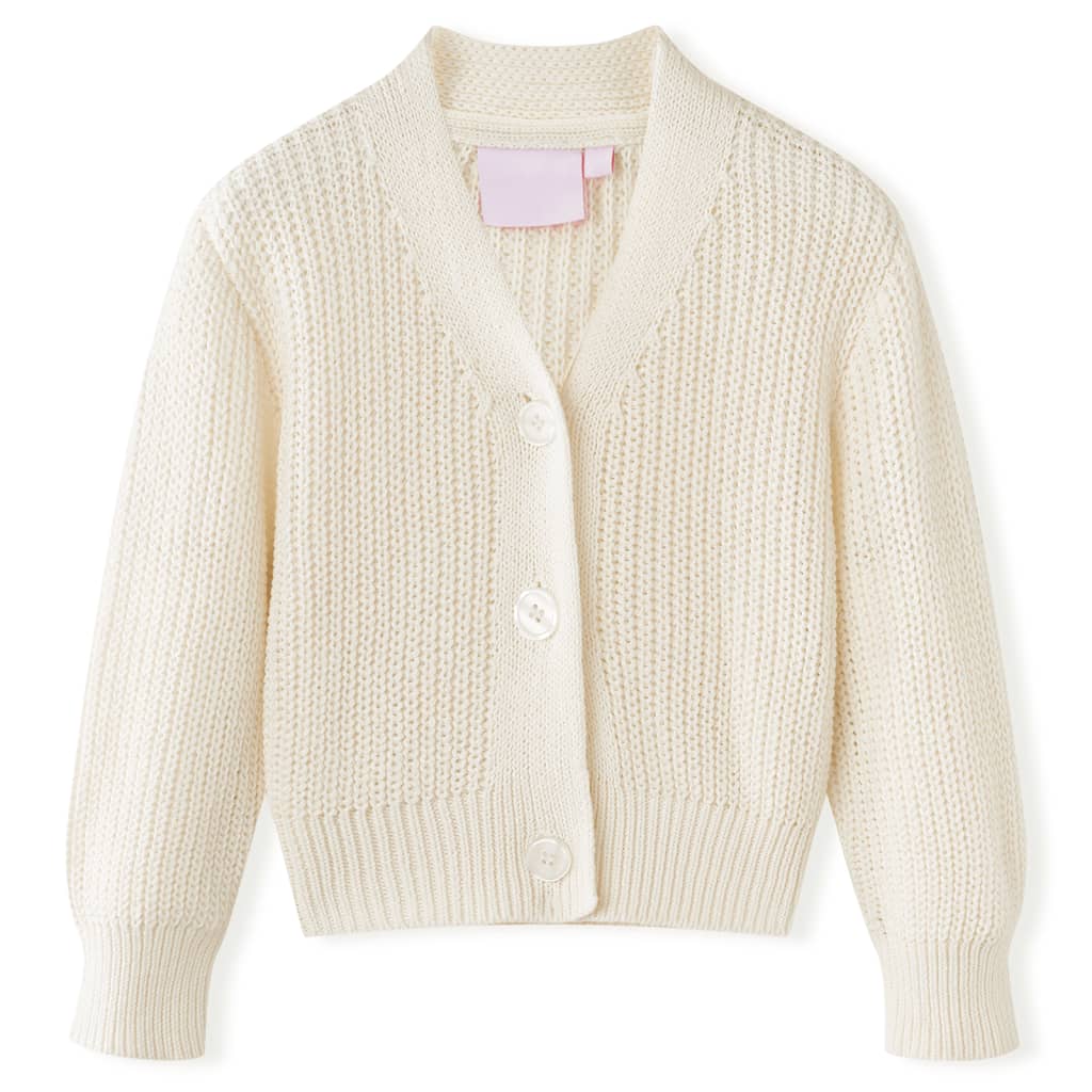 Kids' Cardigan Knitted Snow White 128