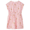 Kids' Dress with Drawstring Light Orange 92