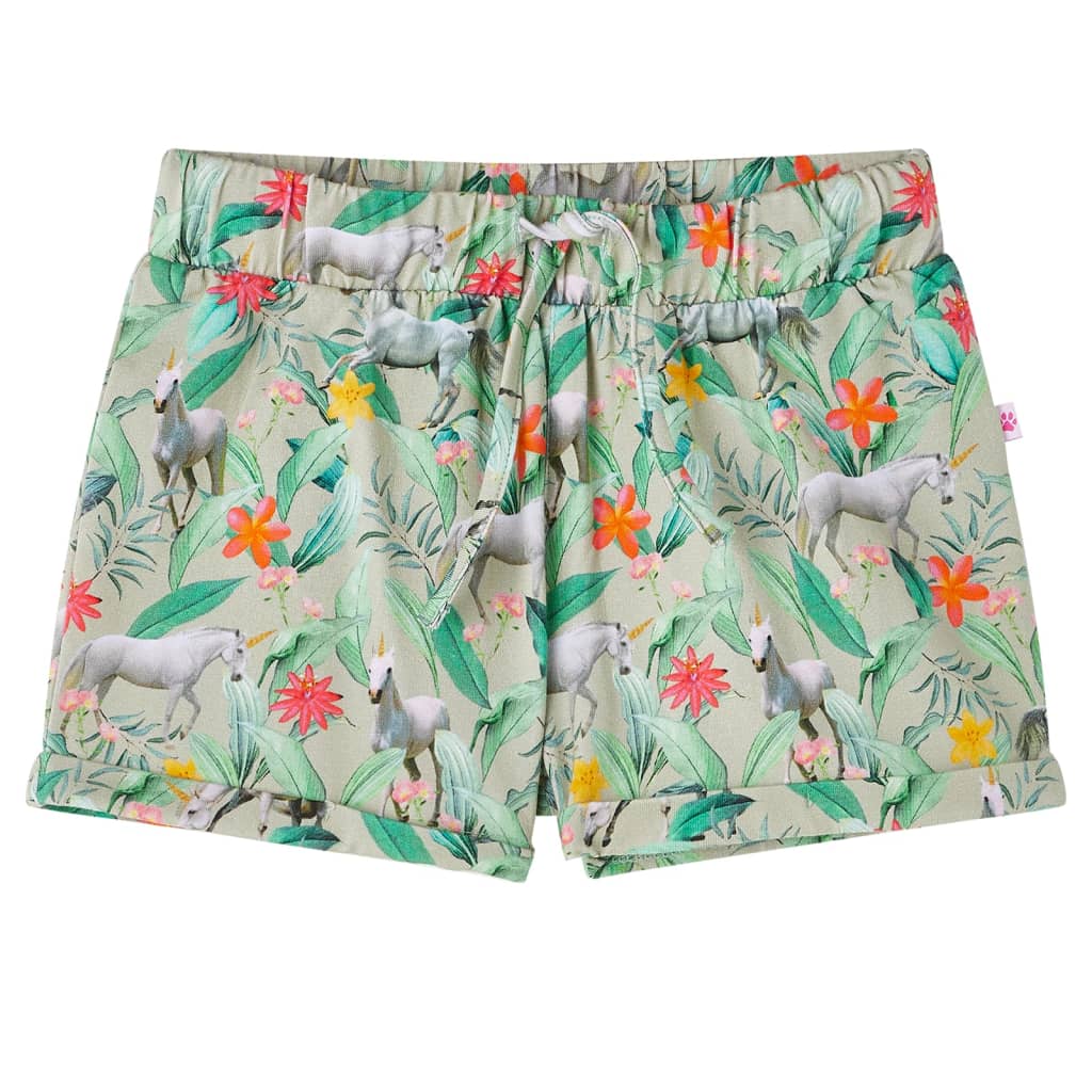 Kids' Shorts with Drawstring Light Khaki 116