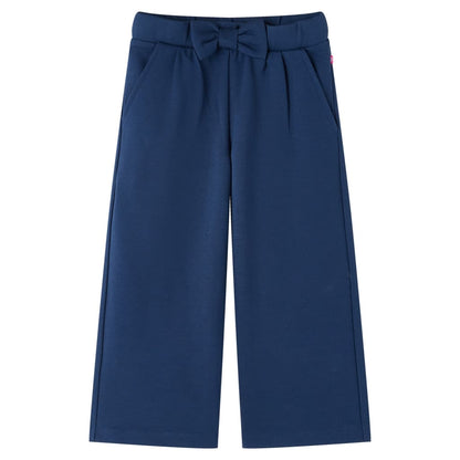 Kids' Pants with Wide Legs Navy 104