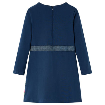 Kids' Dress with Long Sleeves Navy 116