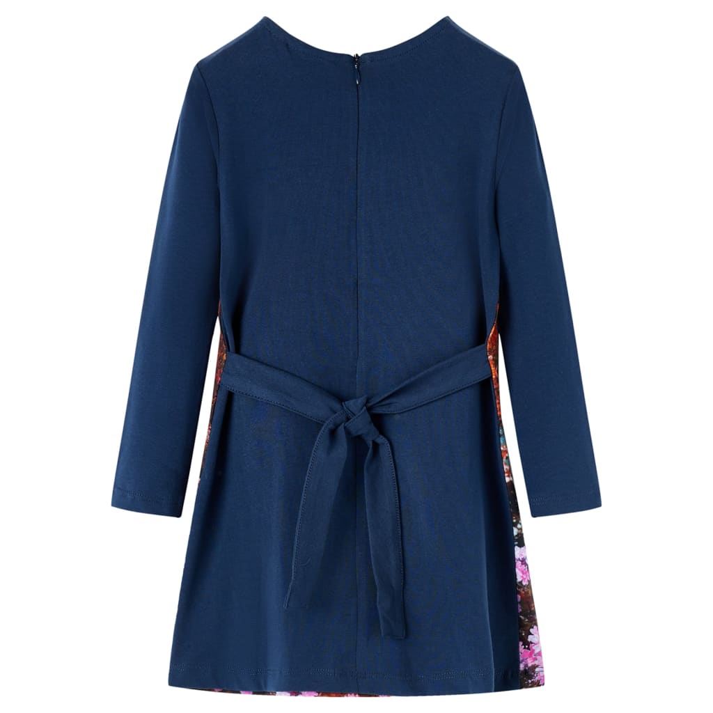 Kids' Dress with Long Sleeves Navy 116