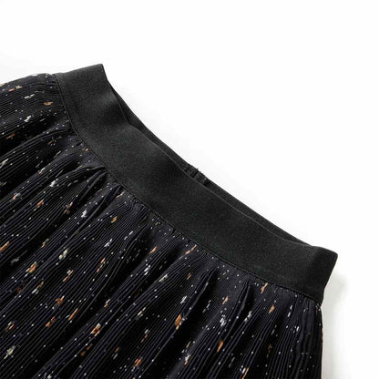 Kids' Skirt Tiered Ruffle Design Black 104