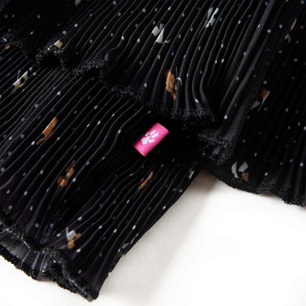Kids' Skirt Tiered Ruffle Design Black 104