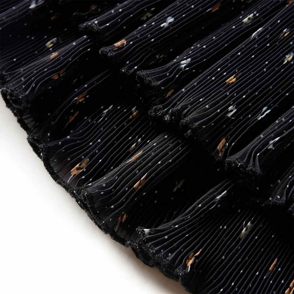 Kids' Skirt Tiered Ruffle Design Black 104