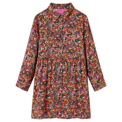 Kids' Dress with Long Sleeves Multicolour 116