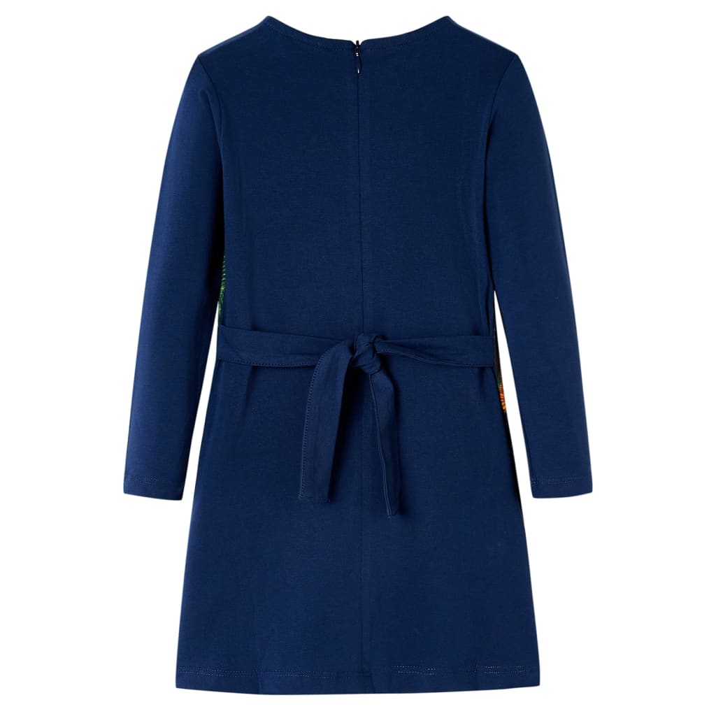 Kids' Dress with Long Sleeves Navy 104