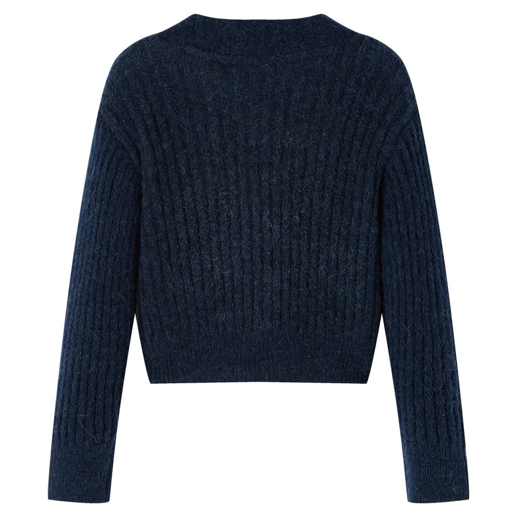 Kids' Cardigan Knitted Navy 140