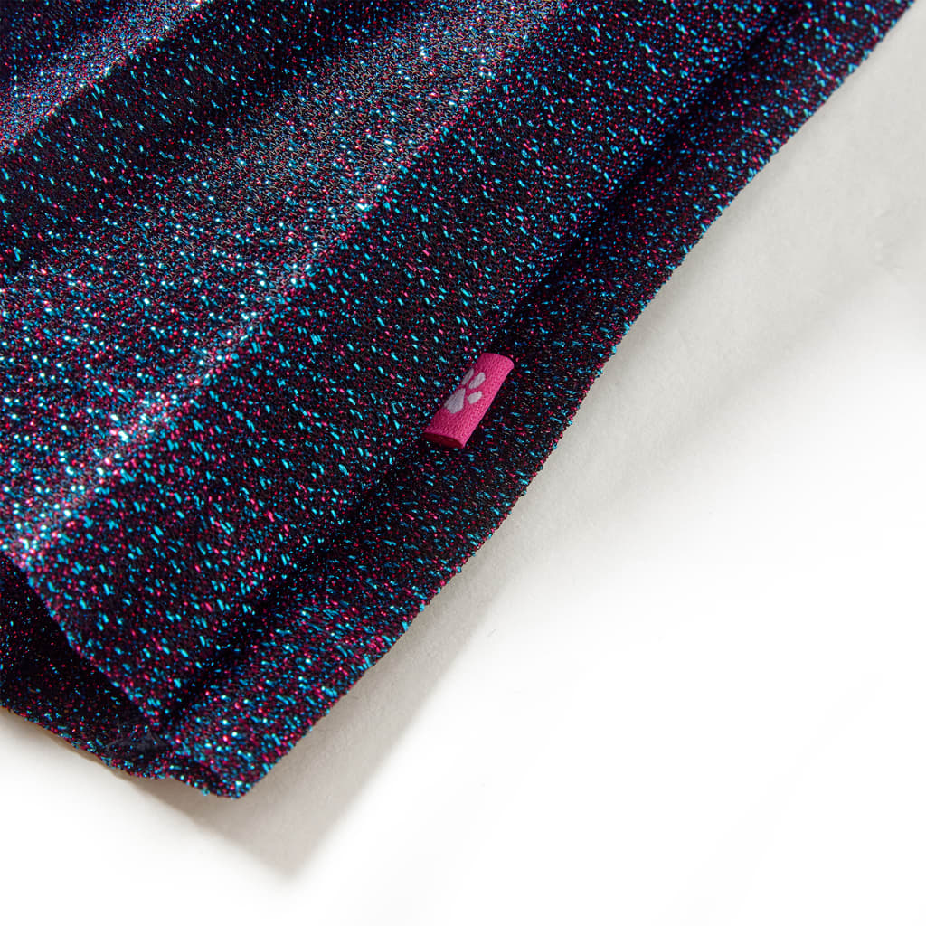 Kids' Skirt with Glitters Navy Blue 116