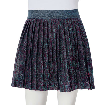 Kids' Skirt with Glitters Navy Blue 116
