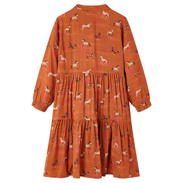 Kids' Dress Cognac 128