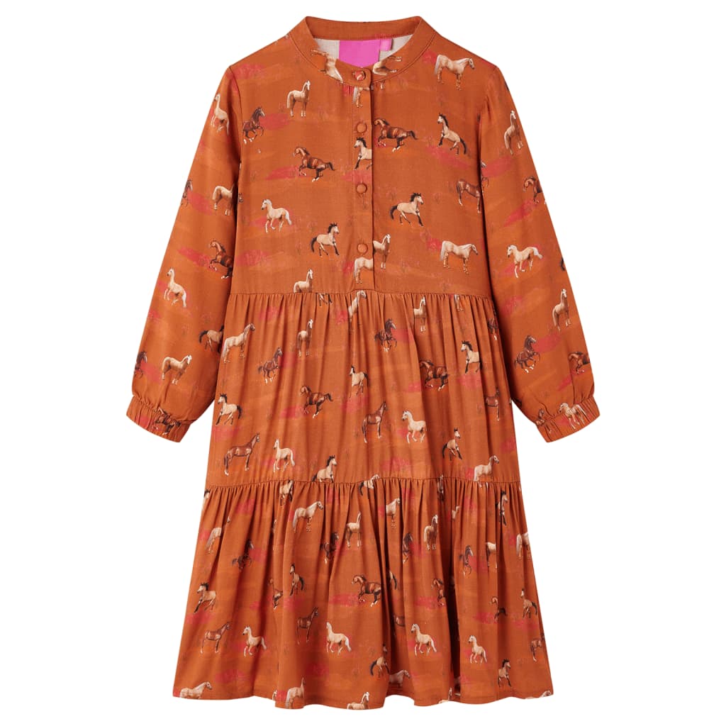 Kids' Dress Cognac 140