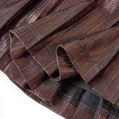 Kids' Skirt with Glitters Cognac 128