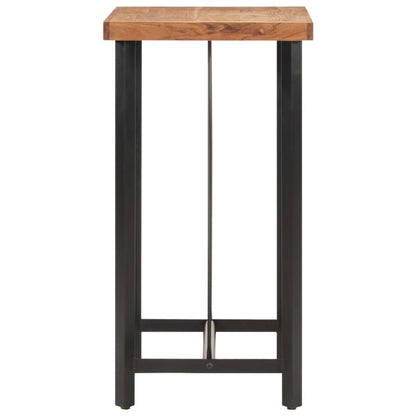 Bar Table 55x55x107 cm Solid Wood Acacia and Iron