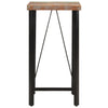 Bar Table 55x55x107 cm Solid Wood Reclaimed and Iron