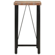 Bar Table 55x55x107 cm Solid Wood Reclaimed and Iron