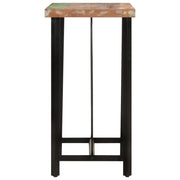 Bar Table 55x55x107 cm Solid Wood Reclaimed and Iron
