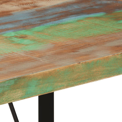 Bar Table 110x55x107 cm Solid Wood Reclaimed and Iron