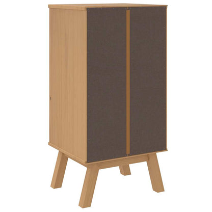 Bedside Cabinet OLDEN Brown Solid Wood Pine