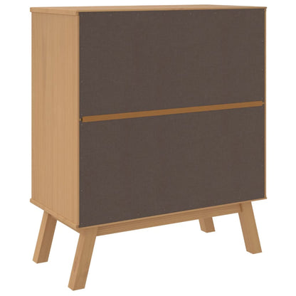 vidaXL Drawer Cabinet Grey and brown Solid pine wood with a wax finish
