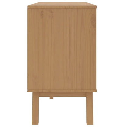 vidaXL Drawer Cabinet OLDEN Grey and Brown Solid Wood Pine